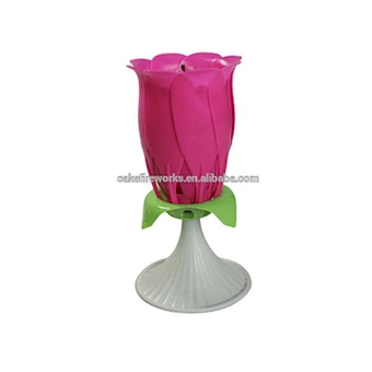 Happy birthday cake amazing party music pink rose flower candle