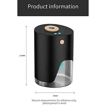100ML Automatic Alcohol Dispenser USB Charging Induction Alcohol Spray Sanitizer Disinfection Sprayer Touchless Dispenser
