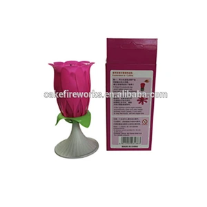 Happy birthday cake amazing party music pink rose flower candle