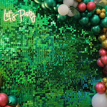 Active Art Decor Backdrop Photo Shimmering Birthday Party Decoration Sparkly Live Air Decorative Sequin Panel Shimmer Wall