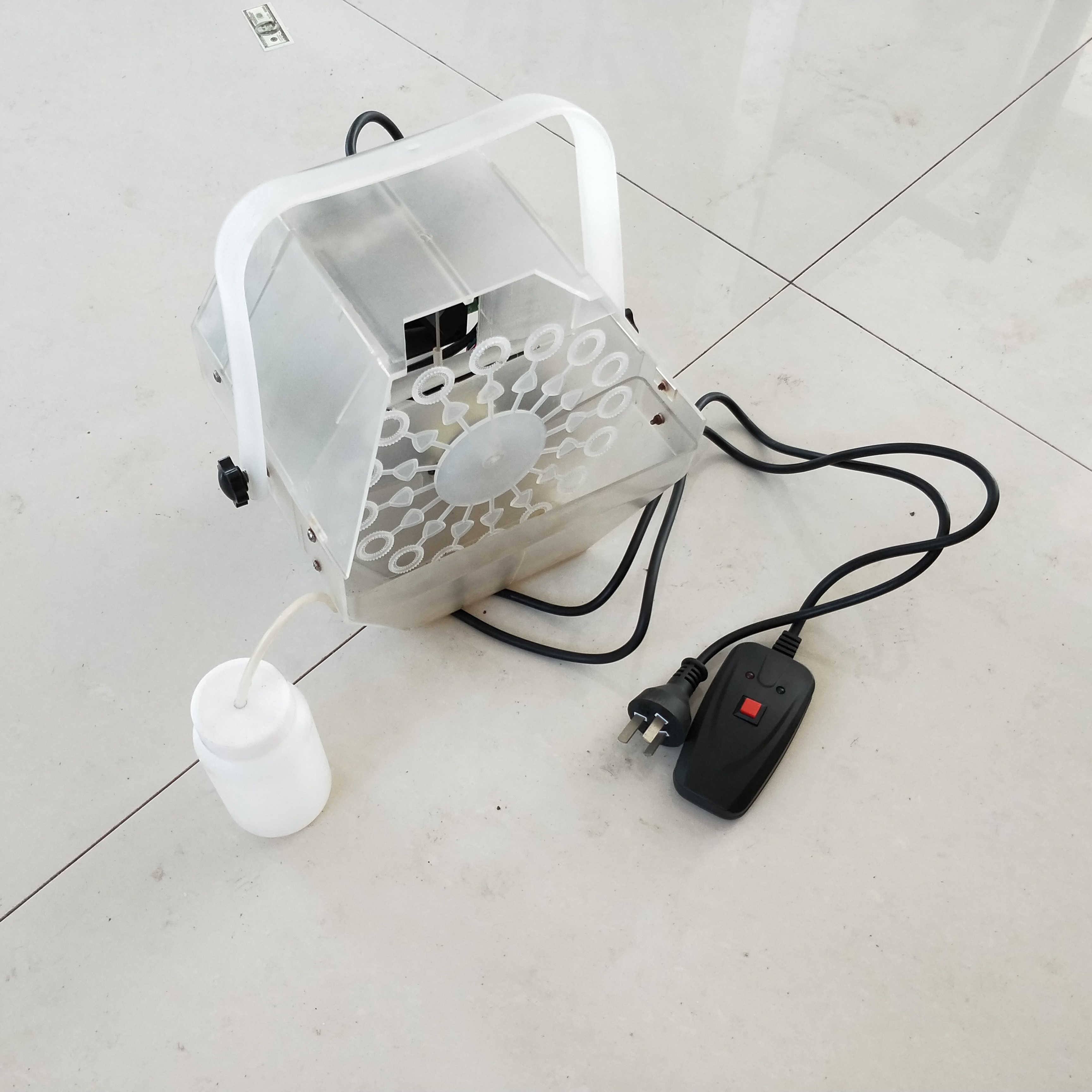 small changing color Led bubble machine