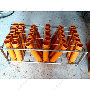 Grid Iron Shooting Shell Roman Candle In Fan And Straight Shape Steel Pyrotechnic Fireworks Display show Mortar Tube Rack