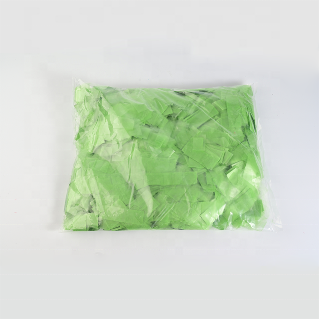 100% Biodegradable green color confetti for wedding stage concept party festival shows