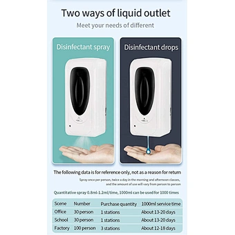 Automatic Soap Disinfectant Uv Gel Phone Spray Machine Sanitising Stand Automated Hand Sanitizer Dispenser with stand