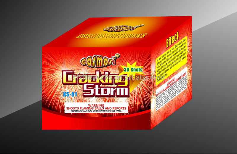 Cracking storm fireworks
