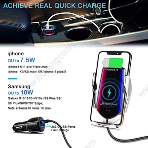 R2 Mount Iphone 12 Holder Phone Magnet Smart Sensor Automatic Magnetic High Quality Charging Car Wireless Charger