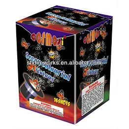 seven colorful riotous 16shots 200g cakes fireworks