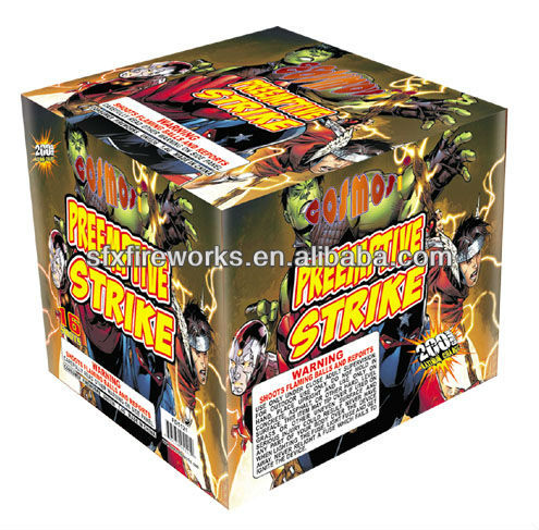 preemptive strike 16shots 200g cakes fireworks