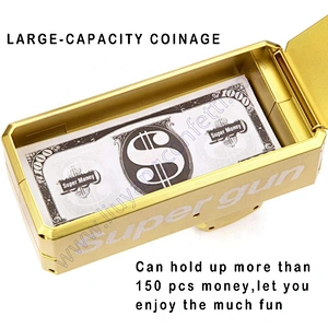 Cash Make It Rain Caah Confetti Cannon Custom Dark Pink Gold Machine Spray Party Play Real Super Toy Throwing Shooter Money Gun