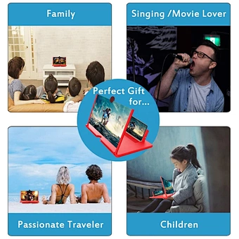 3d Smart Mobile Cell Tv Cellphone Bluetooth Projector Amplifier Foldable Holder Stand Compatible Phone Screen Magnifier