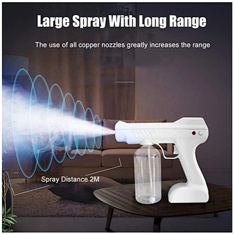 Wireless Nano Spray Atomizer Fogger Cordless School Products Smoke Room Office Public Entrance Power Sprayer Disinfection Gun