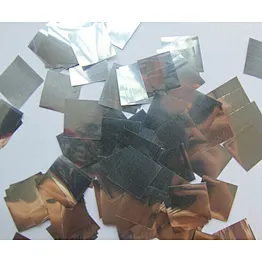 silver 2*2color paper metallic  paper confetti for weeding and party
