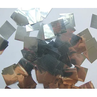 silver 2*2color paper metallic  paper confetti for weeding and party
