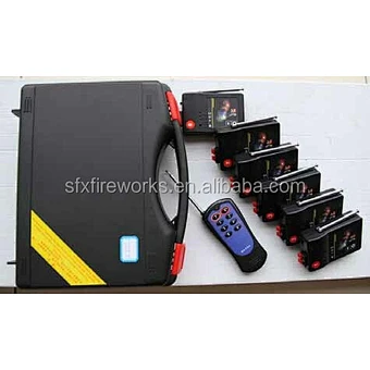 firing system 6cues, 6position / one remote controller, 6 receivers firing system. With sequence firing and volley func