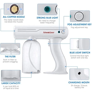 Hand Automatic Virus Portable Sprayer Sterilization Smoke Fog Gun Disinfection Spray Machine For Room Office Public Area