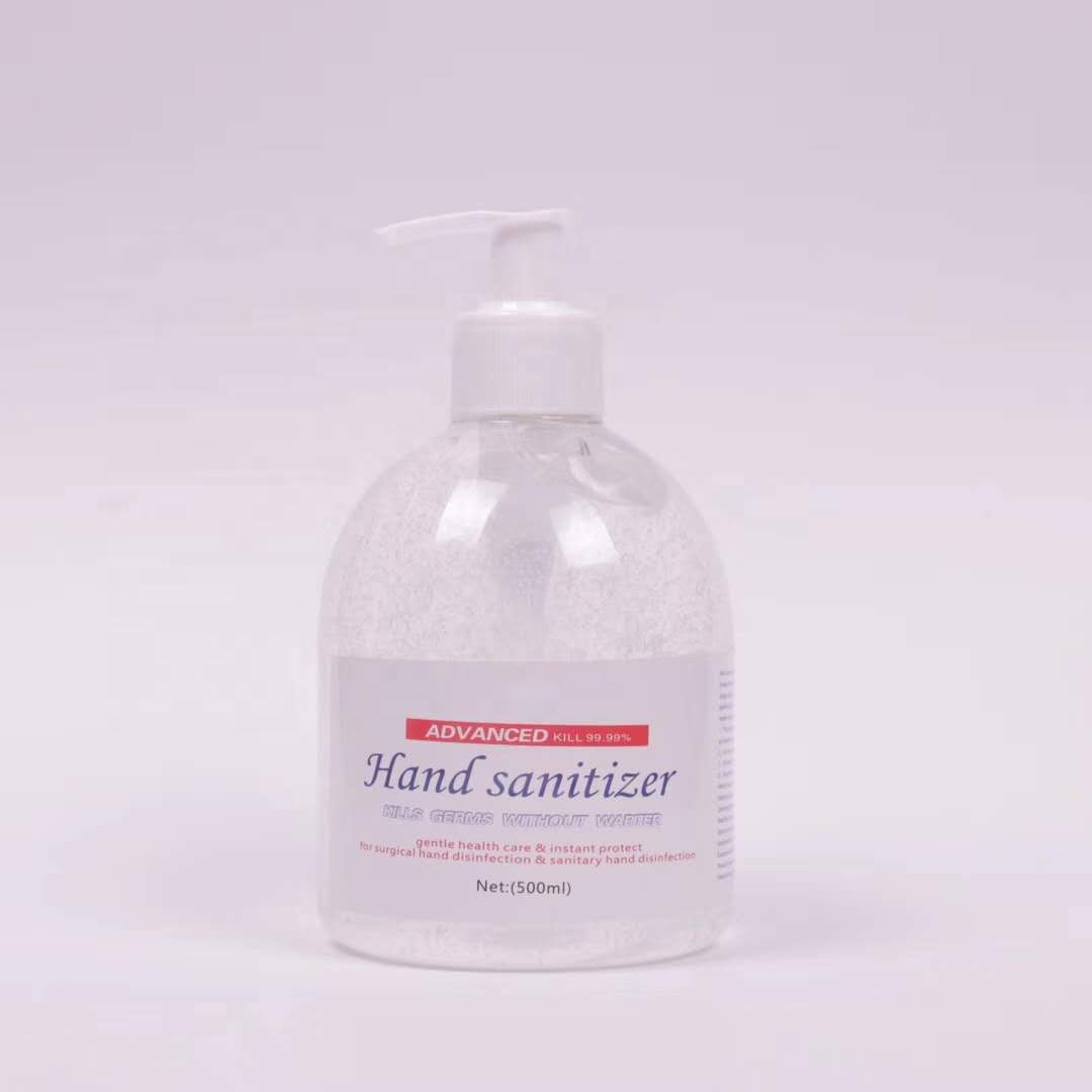 75% Alcohol 500ML water free Disposable Hand Sanitizer Gel