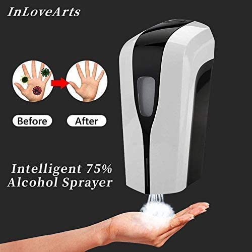 Mist Spray Dispenser 1000ml Hand Sanitizer Touchless Wall mounted For Home Automatic Alcohol Sprayer