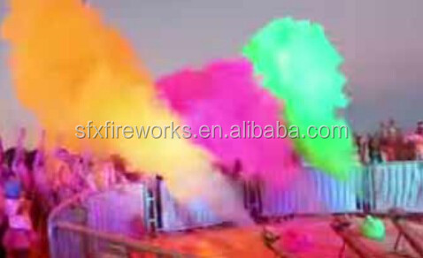 high quality celebration party color powder confetti shooting machine