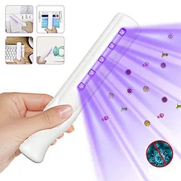 Handheld Wand Portable Travel Cleaner Without Chemicals Uv Light Sanitizer For Phone Toy Hotel Household Wardrobe Toilet Car Pet