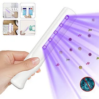 Handheld Wand Portable Travel Cleaner Without Chemicals Uv Light Sanitizer For Phone Toy Hotel Household Wardrobe Toilet Car Pet
