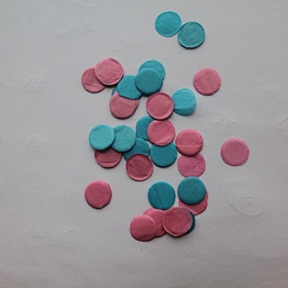 Lowest  price 1 cm  tissue  round confetti paper for party poppers
