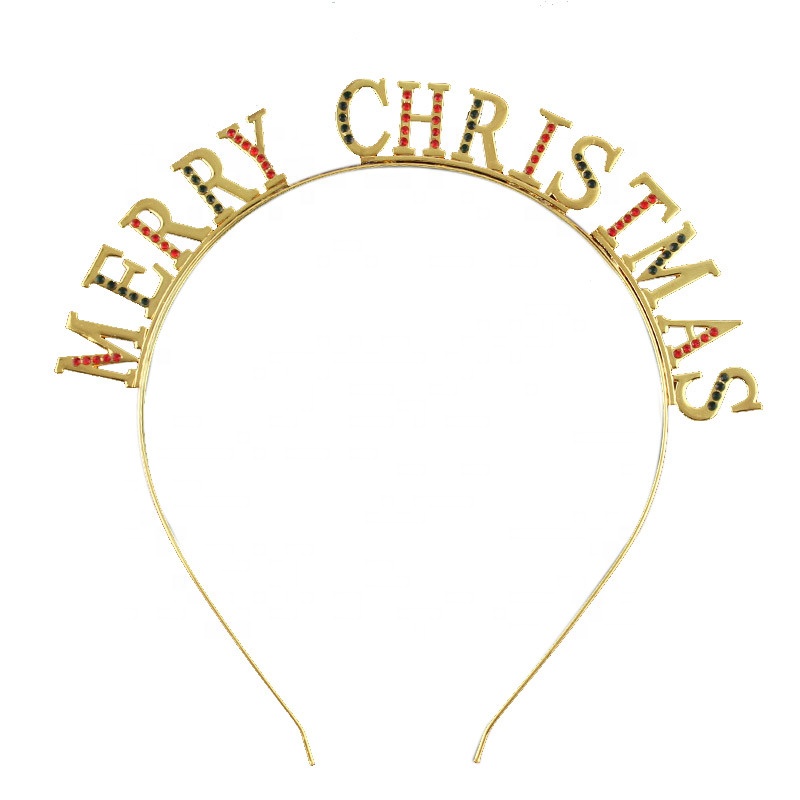 Merry Xmas Hair Band Reindeer Antlers Snowman Hat Tree Hot Selling Party Decoration Beautiful Girl Christmas Headband