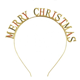 Merry Xmas Hair Band Reindeer Antlers Snowman Hat Tree Hot Selling Party Decoration Beautiful Girl Christmas Headband