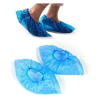 100PCS Medical Waterproof Boot Covers Plastic Disposable Shoe Covers Overshoes
