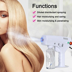 Electric Portable Blu-ray Sanitizer Spray Disinfection Water Nano Machine Air Sterilization Smoke Fog Sanitation Sanitizing Gun