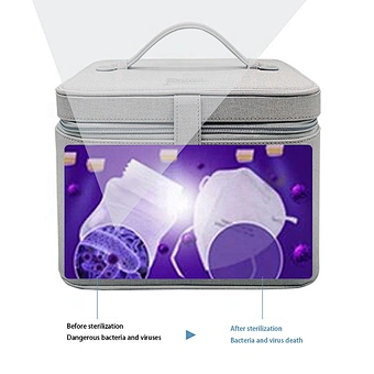 Baby Ip65 Light Sterilization Tray Multi-function Disinfection Box Uv Cell Phone Sanitizer Uvc Sterilizer Bag Cleaner