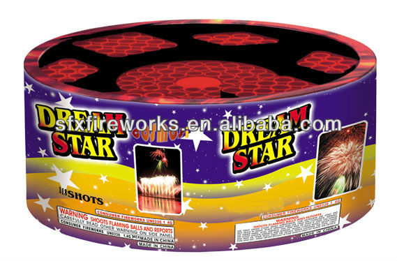 dream star 118 shots 200g cakes fireworks