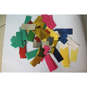 factory price  high quality 2x5 CM blue metallic  confetti paper with CE certificate paper for weeding and party