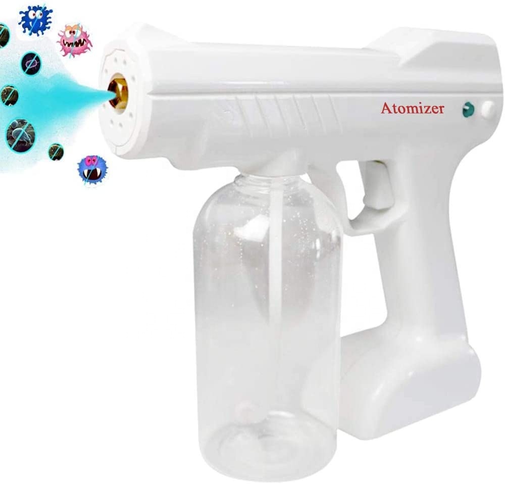 Cordless  Rechargeable Nano Family Hotel School Anion Electrostatic Fog Spray Atomizer Fogger Sprayer Disinfection Gun