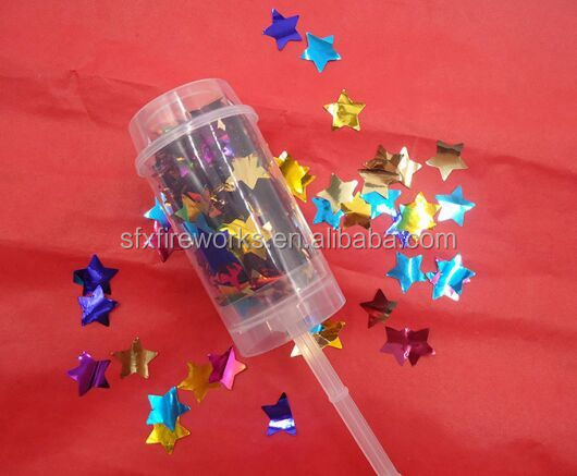 Lower price and good quality push pop paper for wedding and party (we're factory )