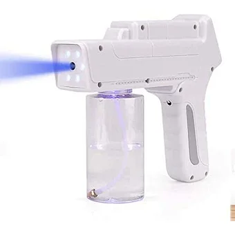 Blue Light Wireless Charging Portable Nano Atomizing Spray Machine Sanitizer Sterilization Smoke Fog Alcohol Disinfection Gun