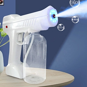 Electric Blue Ray Nano Electrostatic for Disinfectant Steam rechargeable cordless Disinfecting Bar Fog Spray Gun Disinfection