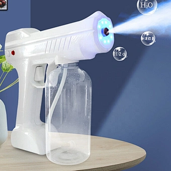 Electric Blue Ray Nano Electrostatic for Disinfectant Steam rechargeable cordless Disinfecting Bar Fog Spray Gun Disinfection
