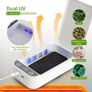 Led Light Uvc Sterilizer Box Sterilizing Usb Incense Deodorization Uv Storage Box For Manicure Instruments Disinfection Box