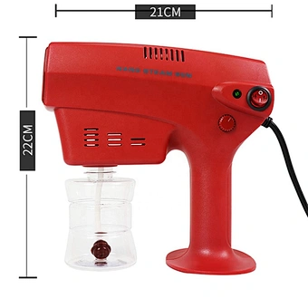 1200w Electric Ulv Sprayer 260ml Disinfection Blue Light Hair Spray Machine Aerosol Mist Trigger Wireless Nano Steam Gun