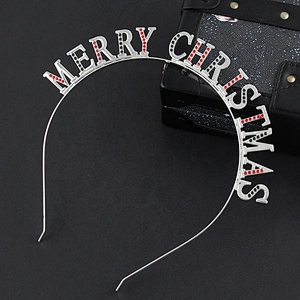 Merry Xmas Hair Band Reindeer Antlers Snowman Hat Tree Hot Selling Party Decoration Beautiful Girl Christmas Headband