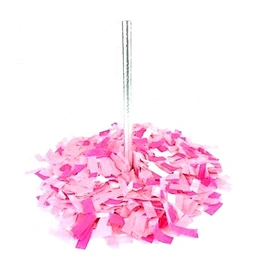 Gender reveal girl pink baby shower Biodegradable Tissue Confetti Wands Confetti Flick Sticks confetti stick for party decor