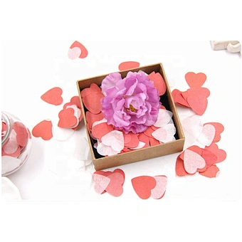 Cannon Biodegradable Tubes for Wedding Bags Decoration Eco Friendly Poppers Tissue flame proof white heart Wedding Confetti