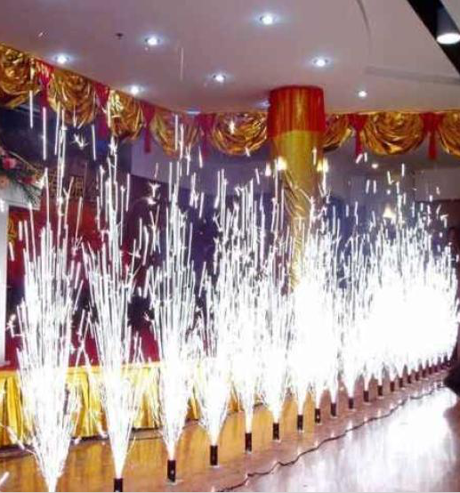 smokeless and smelless ice fountains for stage and wedding