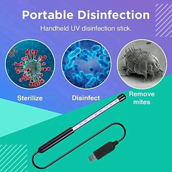 Wand Led Light Stick Portable Uv Lamp 3w Sterilizer For Home Office Travel Toy Hotel Household Toilet Car Pet Area Toilet