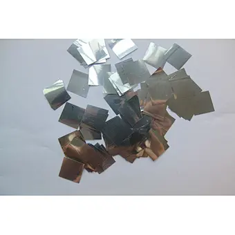 silver 2*2color paper metallic  paper confetti for weeding and party
