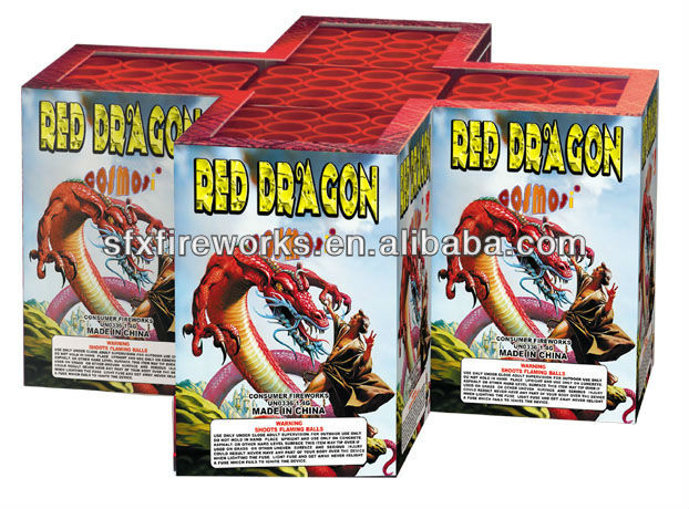 red dragon 80 shots 200g cakes fireworks Factory wonderful effect for entertainment for sell