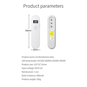 Advanced Technology Ultraviolet Toilet Air Disinfection Machine Pocket Handheld Light China Wholesale Led Uv Sterilizer Wand