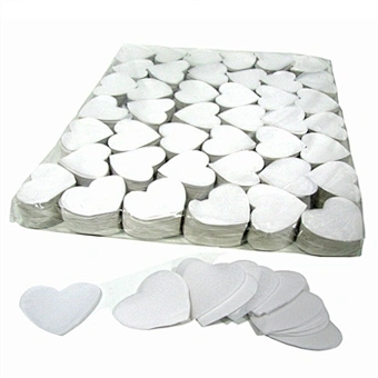 Cannon Biodegradable Tubes for Wedding Bags Decoration Eco Friendly Poppers Tissue flame proof white heart Wedding Confetti