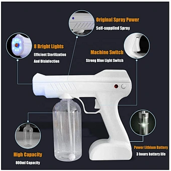 Wireless Nano Spray Atomizer Fogger Cordless School Products Smoke Room Office Public Entrance Power Sprayer Disinfection Gun