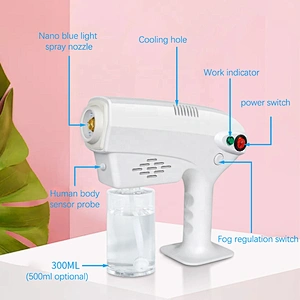 Fog 1200w Sterilization Car Sanitizer Atomization Disinfection Atomized Ultraviolet Rays Automobile Sterilizing Spray Gun